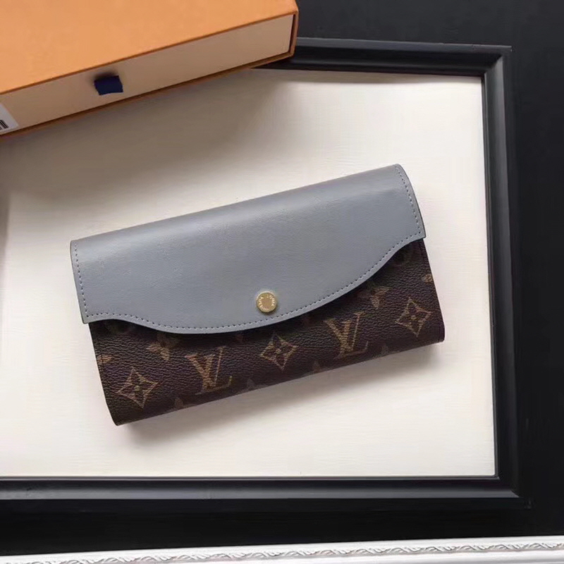 Louis Vuitton 2020 여성용 사라 롱월릿 그레이