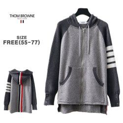 Thom Browne 톰브라운 언발 후드 집업