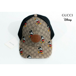 GUCCI  구찌 미키마우스 가죽패치 매쉬 볼캡