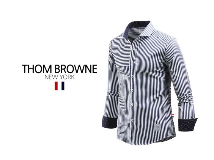 Thom Browne 톰브라운 소매배색 스트라이프 셔츠