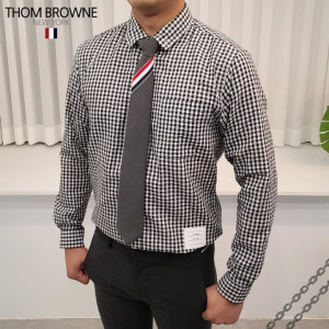 Thom Browne 톰브라운 린넨 체크 셔츠