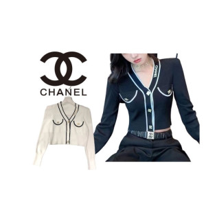 Chanel  샤넬 플레이트 가디건