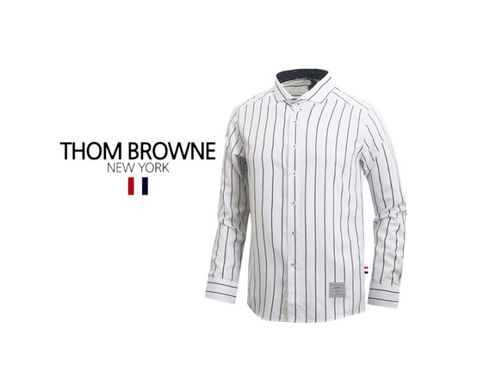 Thom Browne    톰브라운 와이드카라 스트라이프셔츠