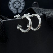 Chrome Hearts 크롬하츠 CH PLUS 클래식 라운드 스파이크 링 귀걸이 silver.925 [1:1제작] 남녀공용