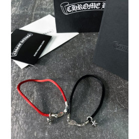 Chrome Hearts 크롬하츠 레이어드 실크스트링 스타 CH 브레이슬릿 silver.925 [1:1제작]