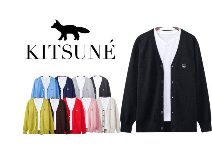 Maison Kitsune 메종키츠네 폭스 캐시 가디건