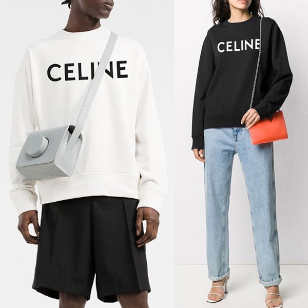 CELINE  셀린느 영문로고 맨투맨