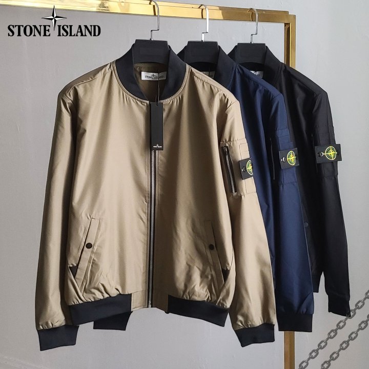 Stone Island 스톤아일랜드 항공포켓 블루종