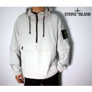 Stone Island 스톤아일랜드 2WAY ZIP 리플렉티브 가먼트 나일론 후디 더블포켓 아노락 [세미오버핏]