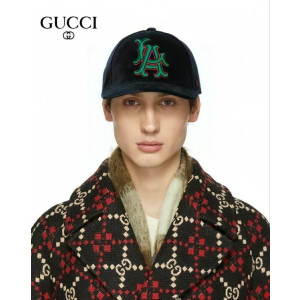 Gucci 구찌 LA자수 벨벳 볼캡