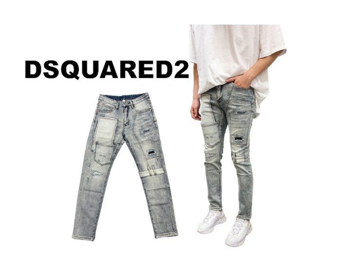 DSQUARED2 디스퀘어드2 워크 패치 워싱 청바지