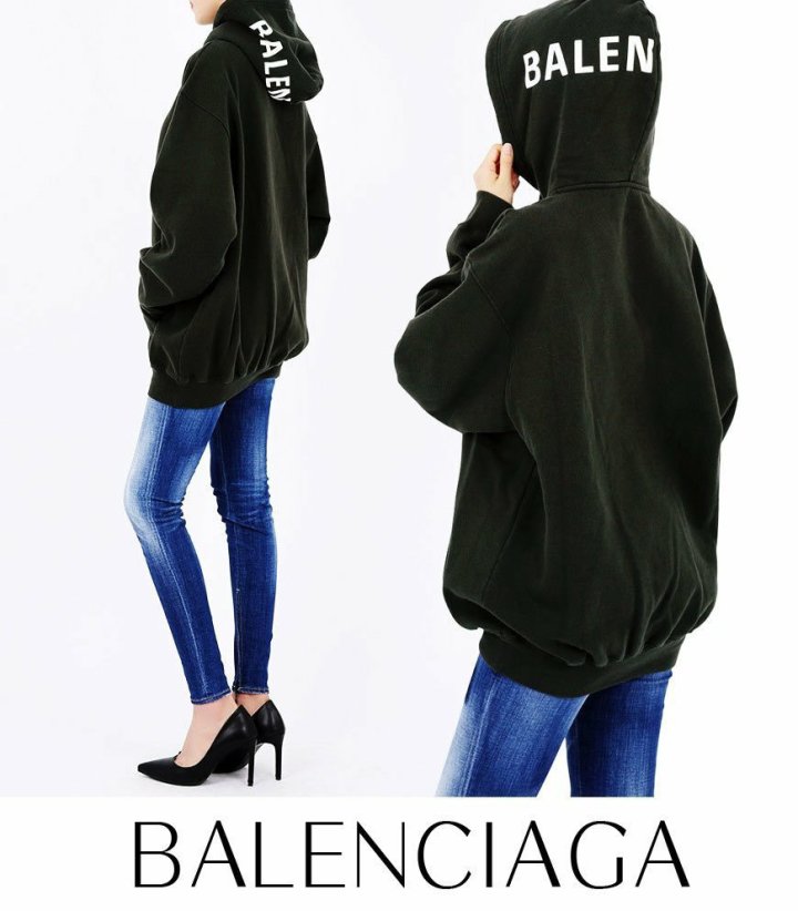 BALENCIAGA   발렌시아가 후드네임로고 (수지) 커플후드