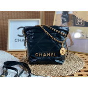 Chanel  샤넬 샤이니 카프스킨 골드메탈 핸드백 미니 AS3263