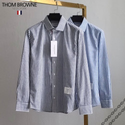 Thom Browne 톰브라운 린넨 목삼선 스트라이프 셔츠