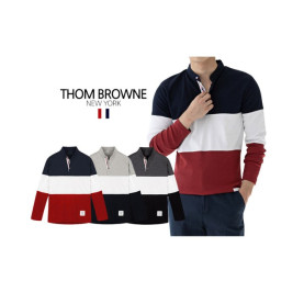 Thom Browne 톰브라운 삼단배색 차이나 긴팔