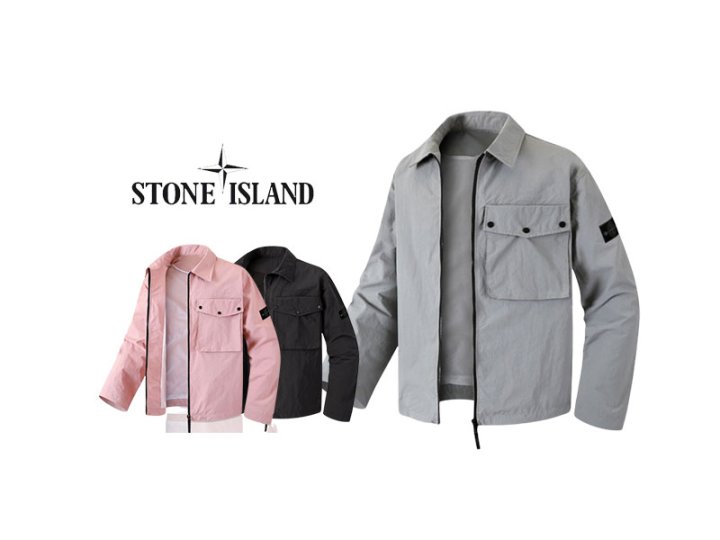 Stone Island 스톤아일랜드 블랙패치 매쉬 와샤 바람막이