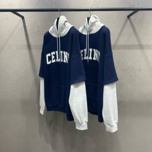 CELINE 셀린느 투톤 레이어드 바이오 워싱 후드