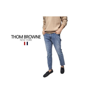 Thom Browne 톰브라운 히든밴딩 세미배기일자 청바지