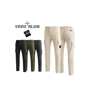 Stone Island 스톤아일랜드 뒤포인트 반밴딩 카고 팬츠 (와펜2종)