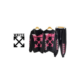 Off-White  오프화이트 스텐실 후드&맨투맨&바지 세트