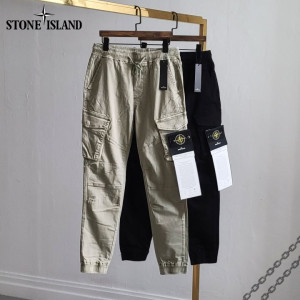 Stone Island 스톤아일랜드 사선포켓 절개 조거 팬츠