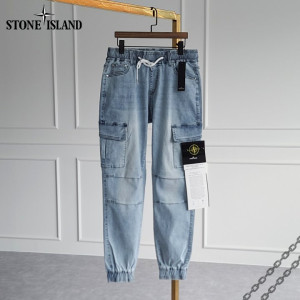 Stone Island  스톤아일랜드 패치 아이스 조거 청바지