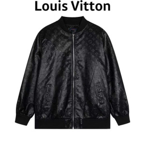 LOUIS VUITTON   루이비통 클래식 레더 블루종