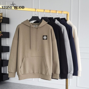 Stone Island 스톤아일랜드 자수패치 헤비 후드티