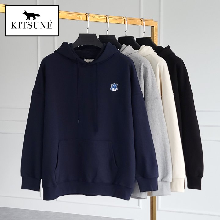 Maison Kitsune 메종키츠네 블루폭스 헤비 후드티