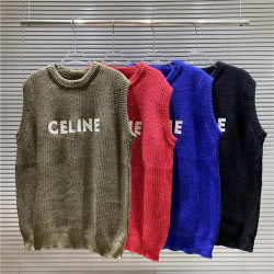 CELINE 셀린느  1035 로고 니트 조끼