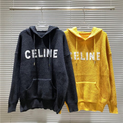 CELINE 셀린느 935 로고 후드 니트