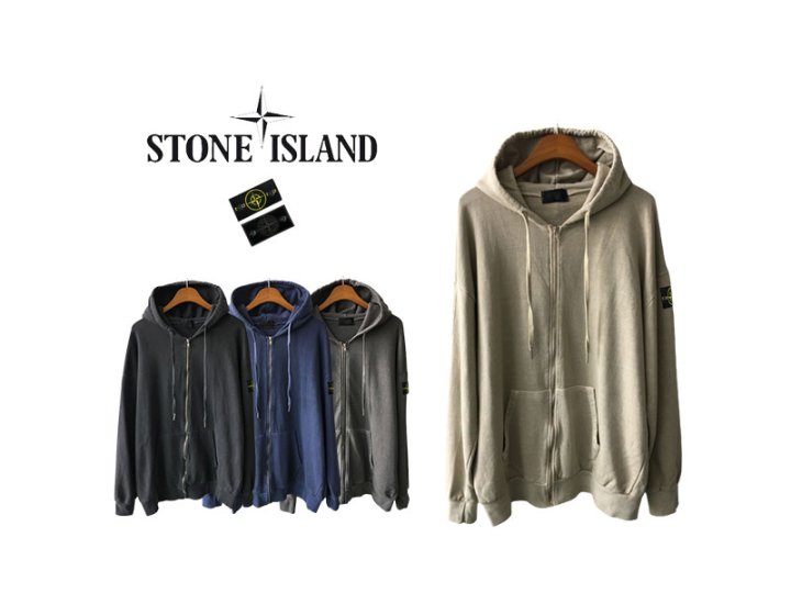 Stone Island 스톤아일랜드 후염 후드 집업