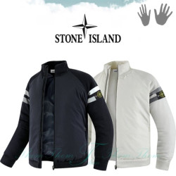 Stone Island  스톤아일랜드 두줄 라인 니트 블루종