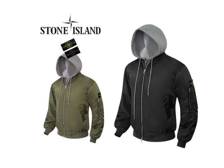 Stone Island 스톤아일랜드 후드 탈부착 항공 점퍼