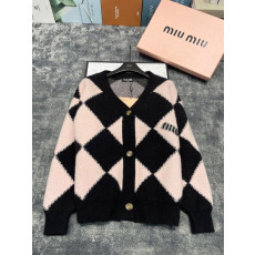 Miumiu 미우미우 2023 아가일 루즈핏 knit