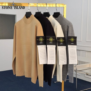 Stone Island 스톤아일랜드 패치 반목 폴라 니트