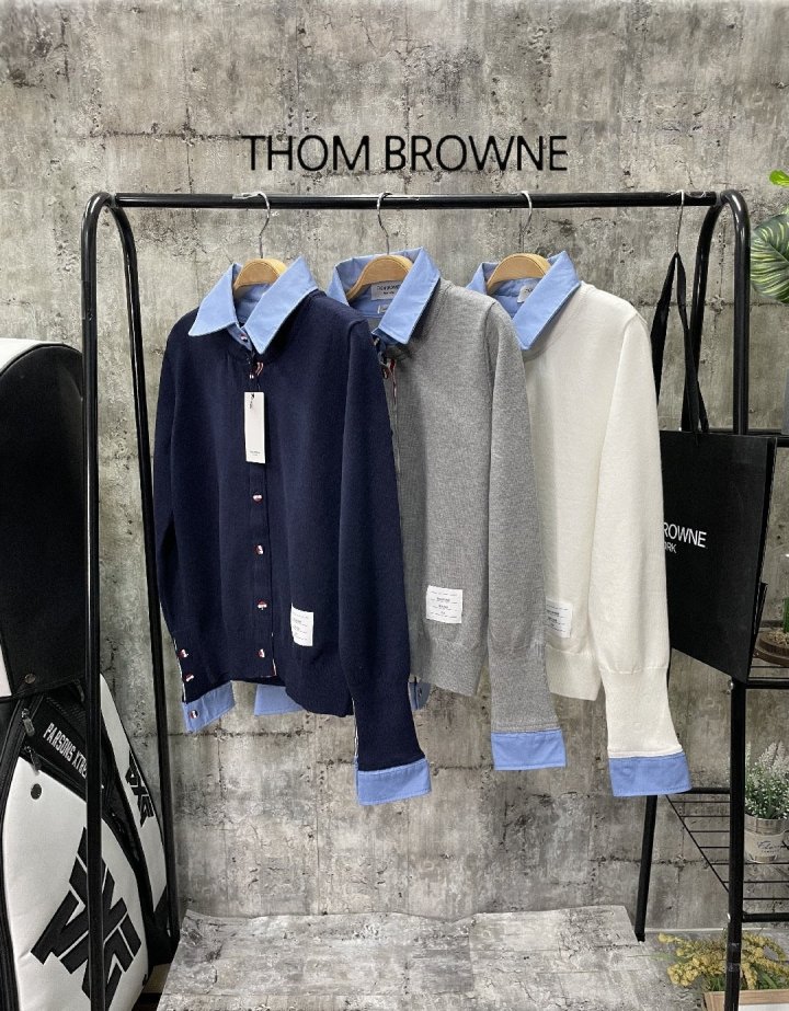 Thom Browne  톰브라운 레이어드 셔츠니트