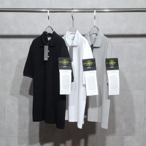 Stone Island 스톤아일랜드 로고와펜 PK 반팔 카라티