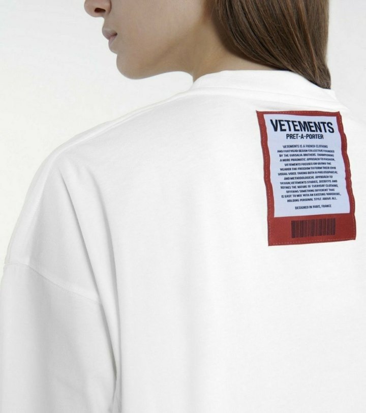 Vetements 베트멍 신형 로고 패치 반팔