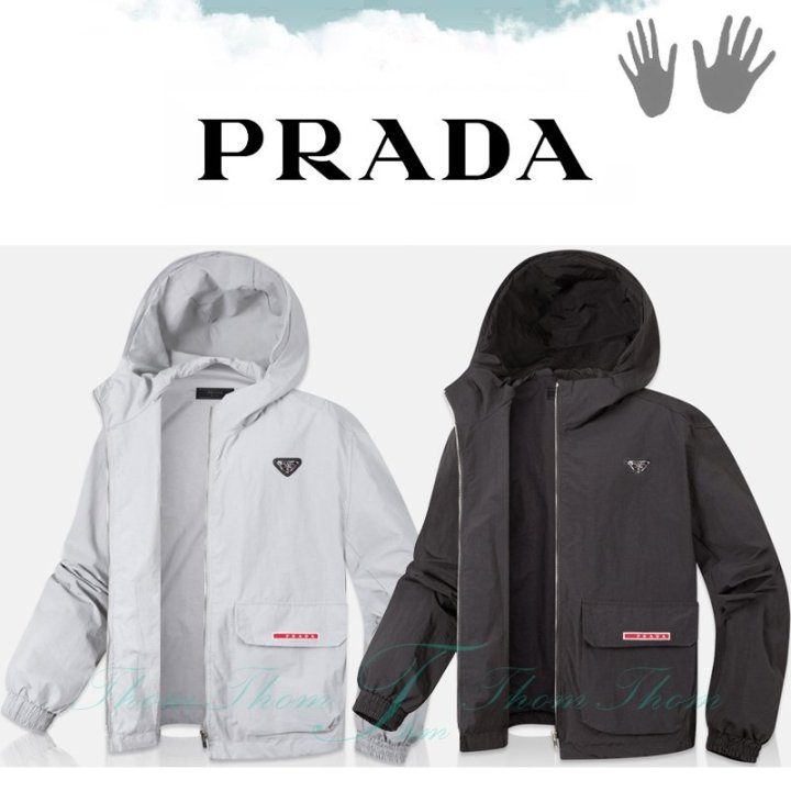 PRADA 프라다 오버핏 언발 바람막이