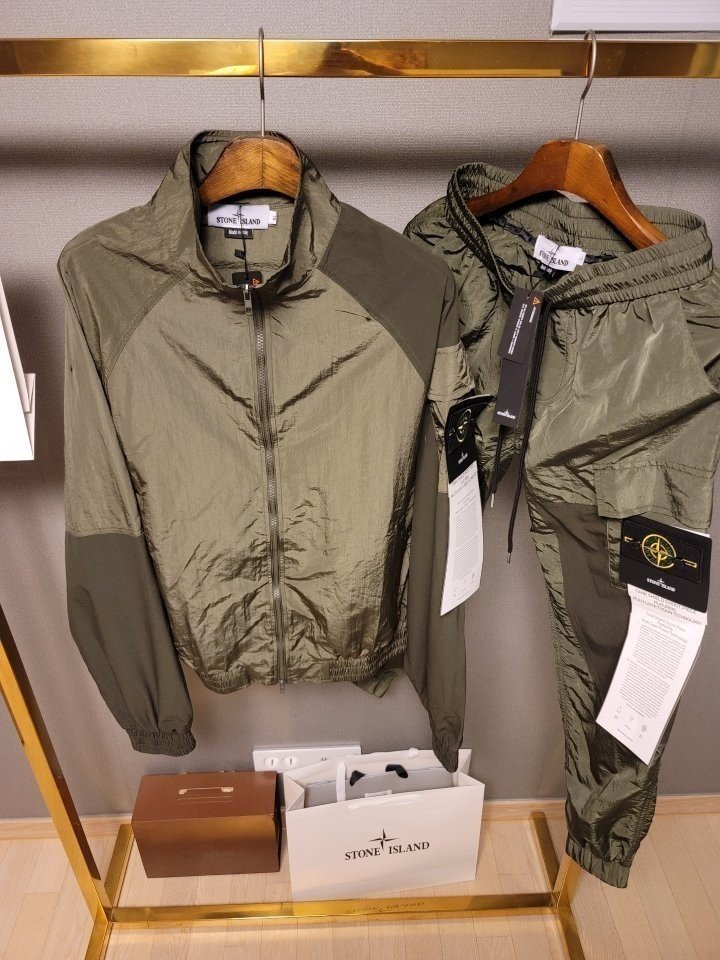 Stone Island 스톤아일랜드 메탈 항공 바람막이 카고 세트