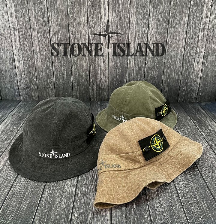 Stone Island  스톤아일랜드 가먼트워시드 와팬 리플렉터 크러셔 버킷햇