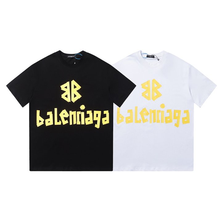 BALENCIAGA 발렌시아가 2395 테이프 로고 반팔