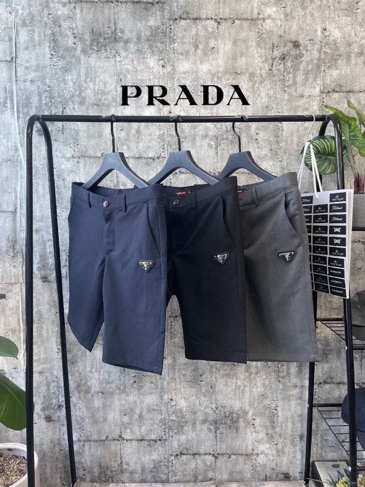 PRADA 프라다 삼각와판 5부슬랙스PT