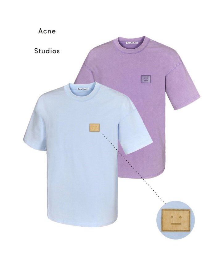 Acne Studios 아크네 페이스로고 빈티지워싱 라운드