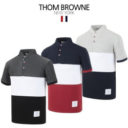 Thom Browne  톰브라운 배색 차이나 반팔