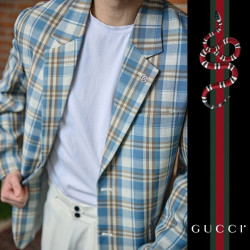 GUCCI 구찌 체크 자켓