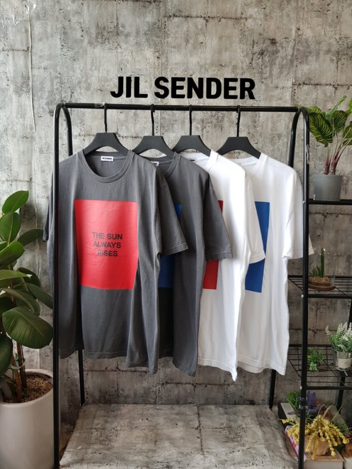 Jil sander  질샌더 컬러패치 피그먼트티