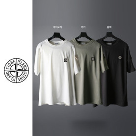 Stone Island 스톤아일랜드 히든 버튼 드라이핏 반팔