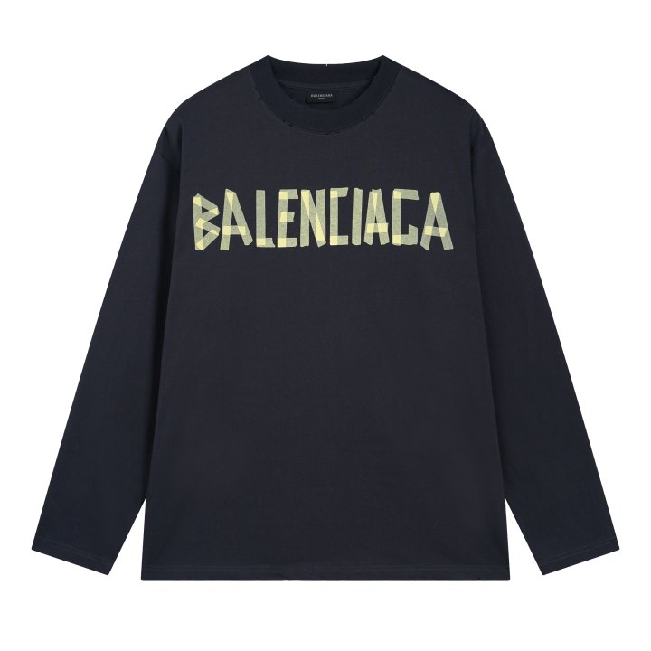 BALENCIAGA 발렌시아가 2361 테이프 타입 구제 워싱 롱 슬리브